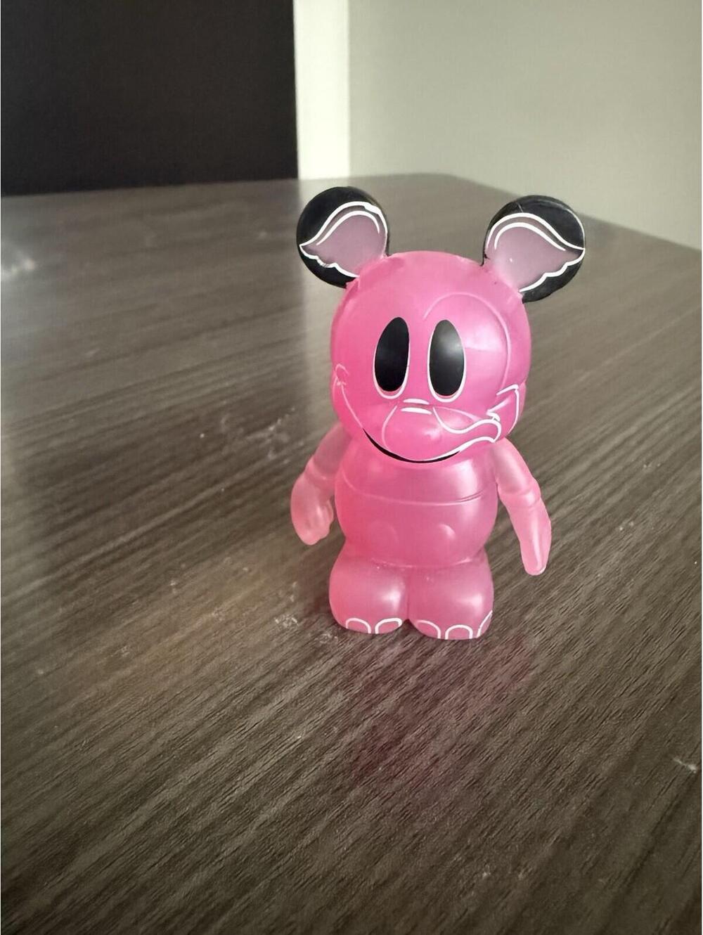 DISNEY VINYLMATION 1 CHASER Variant Animation Clear Hot Pink Elephant Figurine